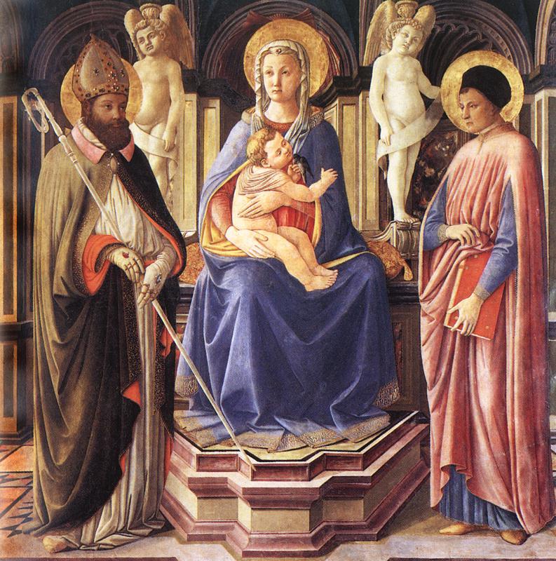 Master of The Castello Nativity Madonna and Sts Clement and Just Sweden oil painting art